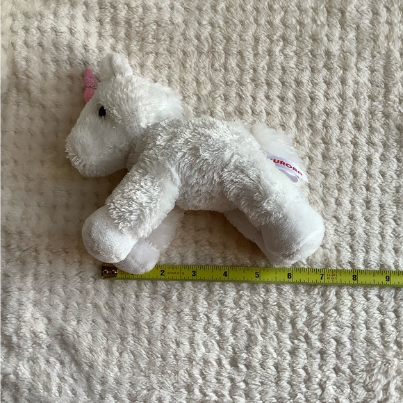 AURORA World Plush White Unicorn 2020 Pink Horn Stuffed Animal Toy 🦄 - Picture 11 of 12